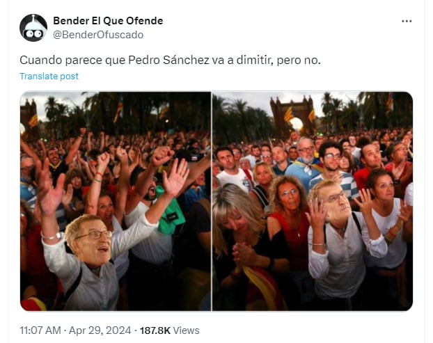 Los mejores memes del anuncio de Pedro Sánchez tras descartar su dimisión y continuar como presidente
