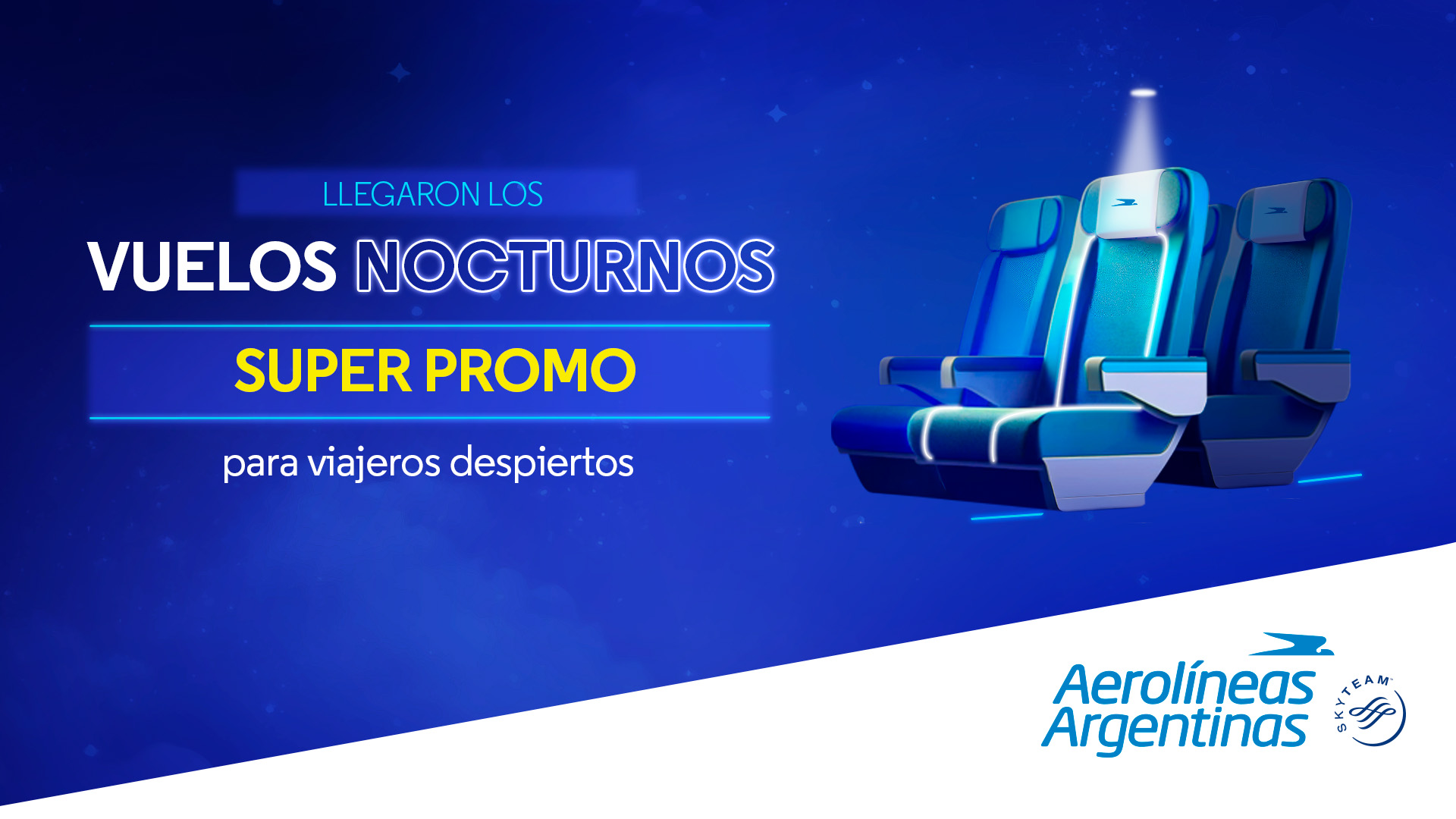 Aerolíneas Argentinas: tarifas de ‘low cost’ en nuevos vuelos de noche