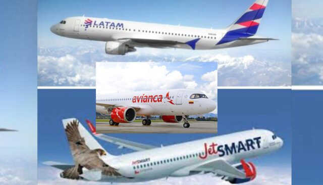Avianca sufre gran caída de cuota nacional al irrumpir Jetsmart