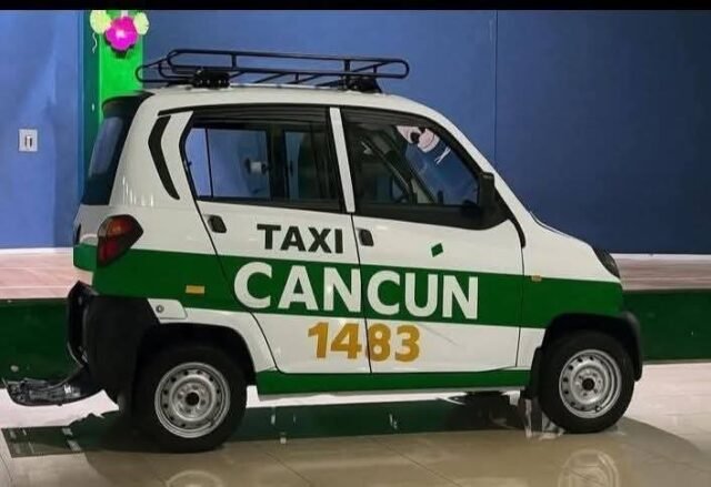 Foto – Repudio a nuevo modelo de taxi por dañar imagen de Cancún
