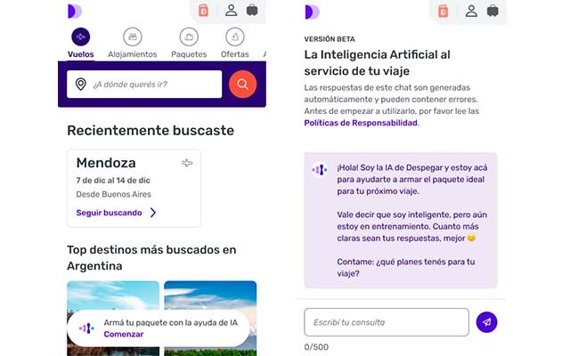 Despegar muestra cómo la IA cambia los viajes