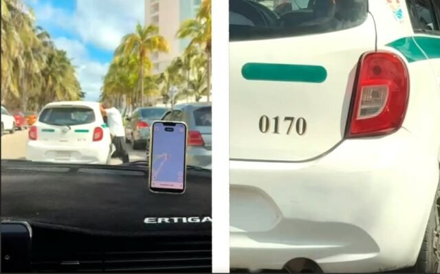 Cancún: taxista captado en actos impropios en la zona hotelera