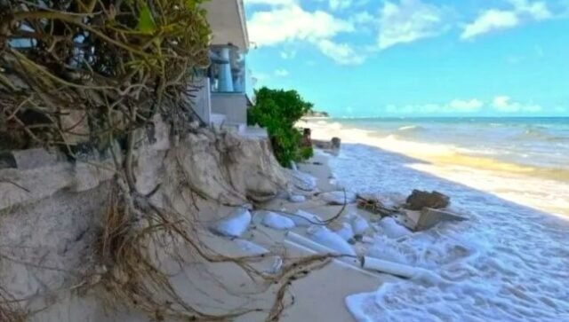 QRoo: suplican a gobiernos que recuperen playas de la erosión