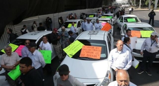 AICM: taxistas logran 4 acuerdos contra Uber cerca del Mundial