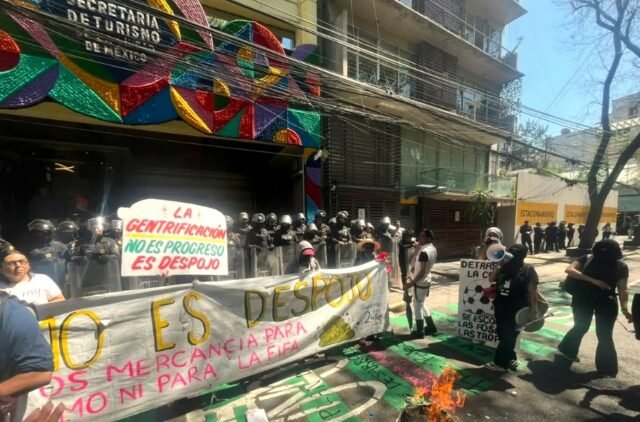 CDMX: protesta de residentes por turistificación para el Mundial