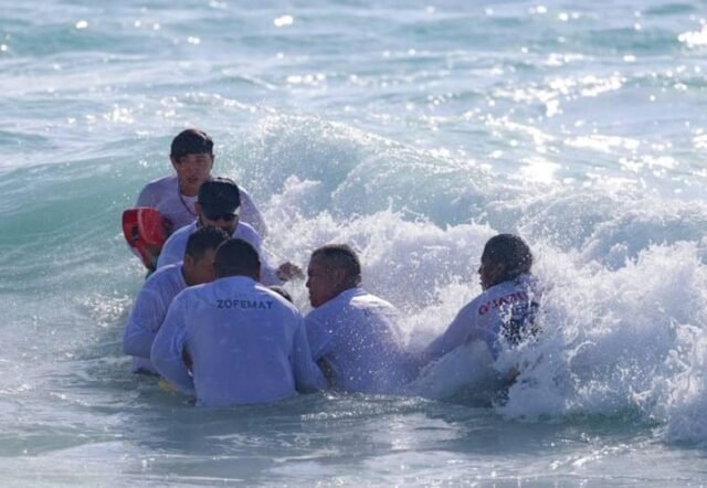Playas de Cancún: se disparan los rescates a bañistas ebrios  