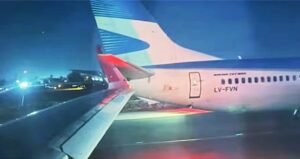 Chile: choque entre aviones de Aerolíneas Argentinas y Latam