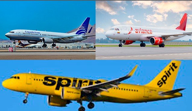Copa y Avianca: tarifas a USA se disparan 12% tras salida de Spirit