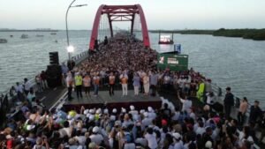 Fotos – Sheinbaum y Lezama entre masas estrenan el Puente Nichupté