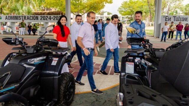 Tulum recibe nueva maquinaria y vehículos para recolectar sargazo
