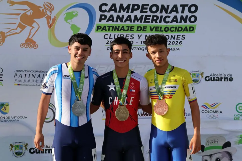 Franco Carrasco sumó una medalla de plata para la Selección Argentina en el Panamericano de patín