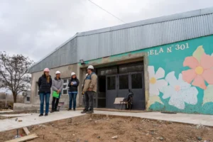 Las obras de la escuela 301 ya tienen un 73% de avance