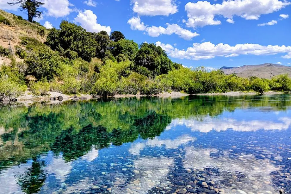 El bosque y la estepa se besan en la Boca del Chimehuín