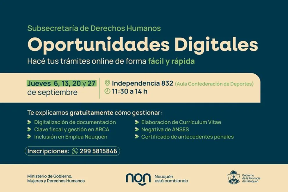 Brindan asesoramiento gratuito para trámites online