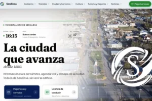Senillosa presentó su nueva página web
