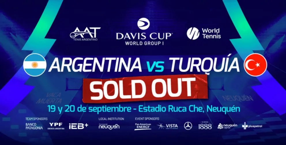 Copa Davis: las entradas para el Ruca Che se agotaron en media hora