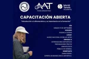 Una referente mundial de la biomecánica del tenis dará una capacitación gratuita en Neuquén